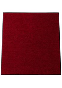 Fussmatte quadratisch 7 mm Höhe , rot , Salonloewe