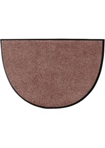 Fussmatte halbrund 7 mm Höhe , braun , Salonloewe