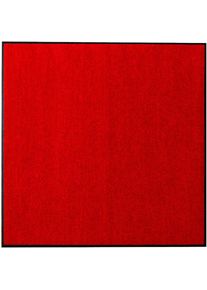 Fussmatte quadratisch 7 mm Höhe , rot , Salonloewe