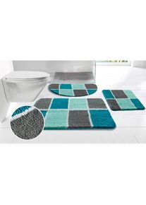 my home, my home Badematte &raquo;Anna mit Kachelmuster, Badvorleger, Badezimmer Teppich, Duschvorleger&laquo; H&ouml;he 20 mm rutschhemmend beschichtet 