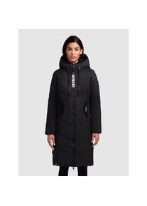 Khujo, Unisex, Khujo Steppmantel &raquo;ARIBAY4 LIGHT&laquo;, schwarz, XL (42), Der lange Steppmantel ARIBAY4 LIGHT von Khujo &uuml;berzeugt mit urbanem Charakter