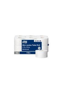 Tork Tork 12 rolls of 850 Sheets Toilet Roll, 2 ply - 120238