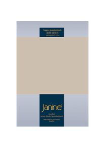 Janine, Spannbettlaken &raquo;TOPPER 5001&laquo; mit Rundumgummizug, naturell, Jersey-Elasthan, Obermaterial: 95% Baumwolle, 5% Elasthan, 1 Stk.