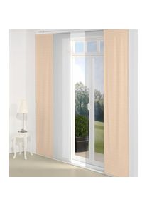 WIRTH, Schiebegardine &raquo;Berwick&laquo; Paneelwagen 1 Stk. tlg., terra, Jacquard, Baumwolle, Polyester