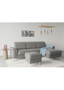 Sit & More Stauraumhocker »Sinatra« Sitzfläche ist abnehmbar, chromfarbene Metallfüsse , grau , sit&more