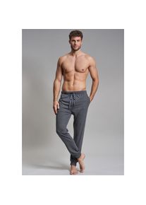 TOM TAILOR , Pyjamahose Bindeband, Seitentaschen, bequem, atmungsaktiv, weich, basic , grau , Herren Pyjamahose von Tom Tailor