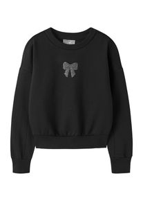 name it Sweatshirt 'NKFSHANDIE' M&auml;dchen Gr&ouml;&szlig;e 158/164 schwarz / silber