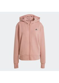 adidas Performance Sportsweatjacke 'Designed 4' Damen, altrosa / schwarz, Größe XL/XXL