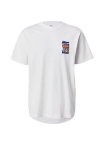 Rip Curl, Hommes T-Shirt fonctionnel 'Surf Trip', bleu foncé / jaune / orange foncé / blanc