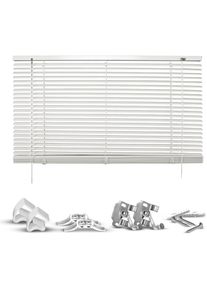 Jalousie »Matti« ohne Bohren freihängend Klemmfix-Jalousie aus Aluminium , grau , GOOD LIFE