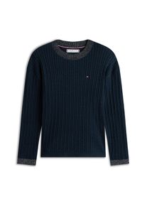 Tommy Hilfiger Pullover M&auml;dchen Gr&ouml;&szlig;e 128 navy / silber