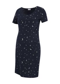 MAMALICIOUS Umstand Nachthemd Damen Gr&ouml;&szlig;e XS navy / wei&szlig;