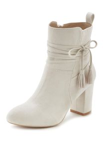 Lascana Witt Damen Stiefelette, beige, Größe 42, 100% Textil