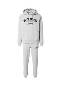 Jack & Jones JACK & JONES Jogginganzug 'JJYUKI' Herren, grau / hellgrau / schwarz, Gr&ouml;&szlig;e M