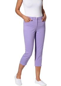 Damen 3/4-Jeans mit Zier-Schn&uuml;rungen lavendel