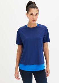 Sport-Shirt in blau, Gr&ouml;sse 56/58 (3XL), bonprix