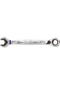 Wera , Gabel- und Ringschlüssel »Maul-Ringratschen-Schlüssel« 1 Stk. tlg. , silberfarben , Um 15° abgewinkelte Ratschenseite