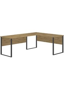 Eckschreibtisch »Amanda« 1 Stk. tlg. Winkelschreibtisch rechts links montierbar , schwarz , BEGA OFFICE