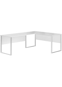 Eckschreibtisch »Amanda« 1 Stk. tlg. Winkelschreibtisch rechts links montierbar , weiss , BEGA OFFICE