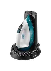 Trisa Electronics Dampfbügelstation , Türkis , Kunststoff , 1300 ml , 22x31.2x24.9 cm , FSC , Abschaltautomatik, leichtgleitende Bügelsohle, Betriebskontrollleuchte , Haushalt & Kleinelektro, Wäschepflege, Bügelbretter & Bezüge
