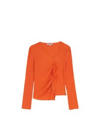 Scalpers Wrinkle Ls Tee ' ' Damen Gr&ouml;&szlig;e XL orange
