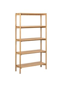 Mid.you Regal , Eichefarben , Holz , Eiche,Eiche , 4 Fächer , 86x160x30 cm , Reach , Wohnzimmer, Regale, Bücherregale