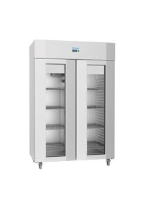 Edelstahl Polar U-Serie Gastro Kühlschrank 1400 Liter mit Glastür, hohe Energieeffizienz | Gastro Kühlschrank -türig
