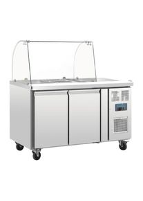 Polar U-Serie 2-t&uuml;rige GN-Saladette mit Schutzhaube, Gastronomie-Bedarf