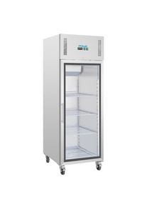 Edelstahl Polar G-Serie Gastro Kühlschrank 1-türig 600 Liter mit Glastür | Gastro Kühlschrank 1-türig