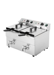 Gastro Buffalo Doppel-Induktionsfritteuse 2x 3000W / Friteuse