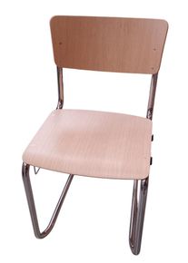S 43 ST Stahlrohr Klassiker Freischwinger EICHE KLAR LACKIERT Thonet EINZELST&Uuml;CK