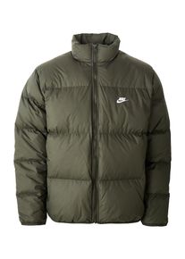Nike Sportswear, Hommes Veste d&rsquo;hiver 'CLUB', olive / blanc