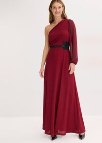 One-Shoulder-Kleid mit Glitzer in braun, Gr&ouml;sse 36, bonprix
