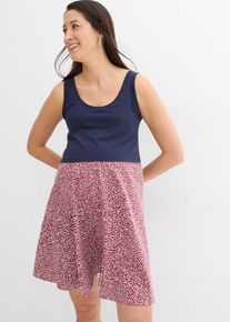 2-in-1 Umstands- und Stillkleid aus Bio-Baumwolljersey in blau, Gr&ouml;sse 48/50 (XL), 95% Baumwolle, bonprix