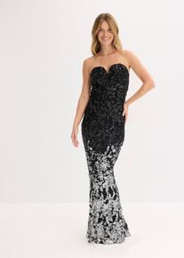 Paillettenkleid in schwarz, Gr&ouml;sse 44, bonprix