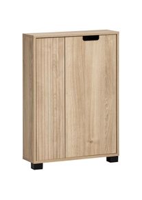 Stauraumschrank »Emmik, Breite 60 cm, platzsparend, verstellbare Einlegeböden« Made in Germany , braun , Schildmeyer