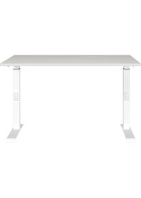 Schreibtisch »Downey« höhenverstellbar von 68-91 cm, verfügbar in verschiedenen Breiten , weiss , Germania
