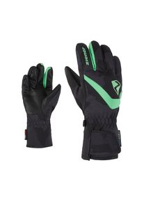 Ziener , Jungen , Skihandschuhe »LORIKO-Z AS glove junior« , grau , atmungsaktive, wasser- und winddichte AQUASHIELD Membran