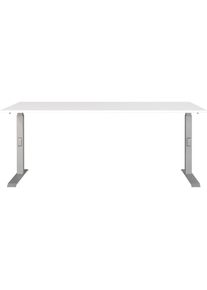 Schreibtisch »Downey« höhenverstellbar von 68-91 cm, verfügbar in verschiedenen Breiten , weiss , Germania