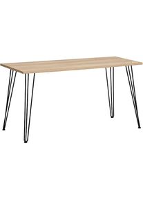 Schreibtisch »Emmik, Breite 138 cm, klassisch, zeitlos, schick« 2 Stk. tlg. Made in Germany , braun , Schildmeyer