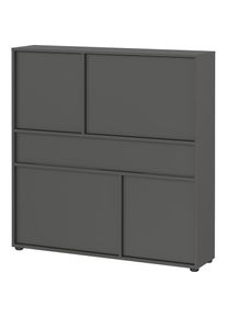 Mehrzweckschrank »Ameca 2.0« stehend montierbar; Flurschrank in geringer Tiefe, Breite 105 cm , grau , Germania