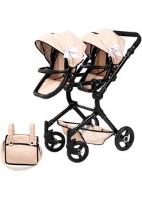 BAYER , Puppen-Zwillingsbuggy »Twin Neo« mit Wickeltasche