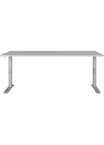 Schreibtisch »Downey« höhenverstellbar von 68-91 cm, verfügbar in verschiedenen Breiten , silberfarben , Germania