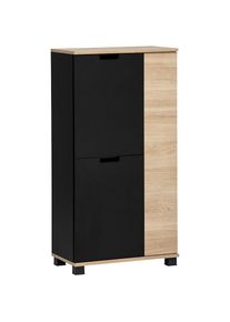 Stauraumschrank »Emmik, Breite 60 cm, platzsparend, verstellbare Einlegeböden« Made in Germany , schwarz , Schildmeyer