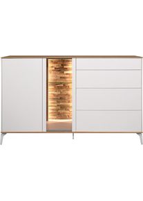 Mäusbacher Kommode Faro Sideboard B 169 cm, inkl. Beleuchtung, Push to open, Metallfüsse , Mäusbacher