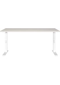 Schreibtisch »Downey« höhenverstellbar von 68-91 cm, verfügbar in verschiedenen Breiten , weiss , Germania