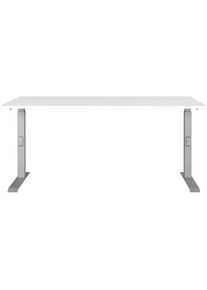 Schreibtisch »Downey« höhenverstellbar von 68-91 cm, verfügbar in verschiedenen Breiten , weiss , Germania