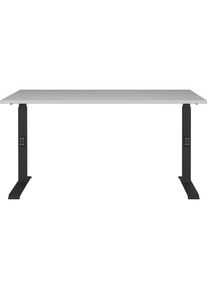 Schreibtisch »Lemont« Mechanisch höhenverstellbarer Schreibtisch , braun , Germania