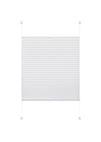 Plissee »EASYFIX PIA« ohne Bohren verspannt mit patentiertem Trägersystem , weiss , GOODproduct , Obermaterial: 100% Polyester