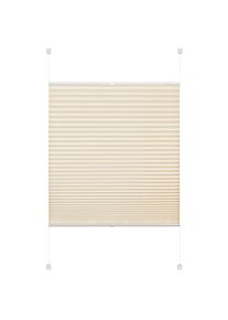 Plissee »EASYFIX PIA« ohne Bohren verspannt mit patentiertem Trägersystem , beige , GOODproduct , Obermaterial: 100% Polyester